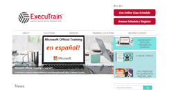 Desktop Screenshot of executrain.com